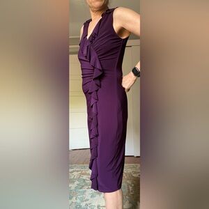 Lauren deep purple cocktail dress